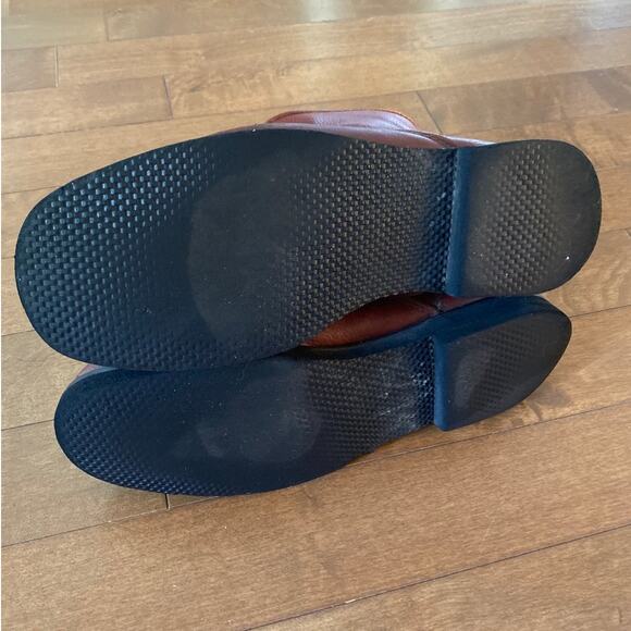 Vintage Dexter Brown Cognac Distressed Fleece-Lined Boot Men's size 9 - Picture 11 of 12